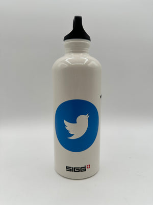 Rare Original Twitter SIGG Aluminum White Traveler Bottle